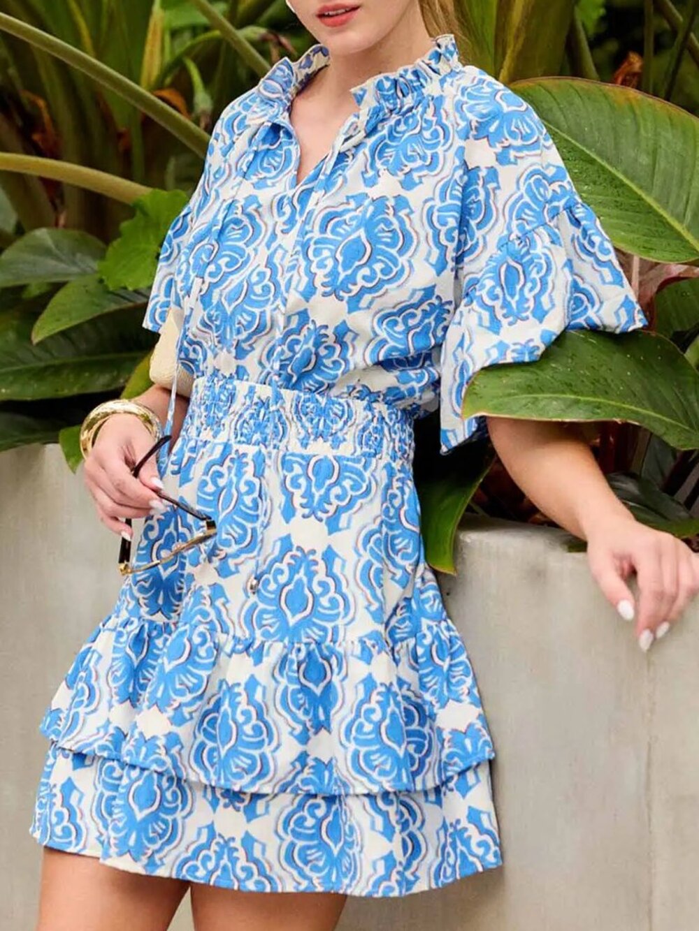 Ellianna Blue Short Dress